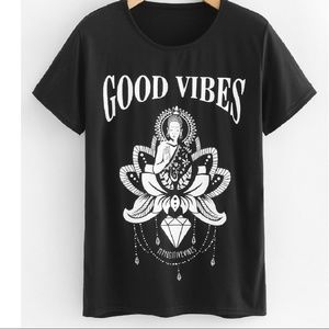 ✨GOOD VIBES  Graphic Tee Shirt